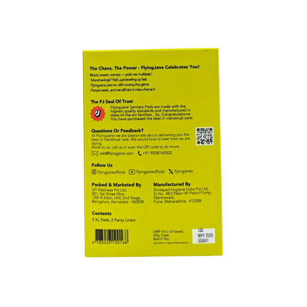 FJ Ultrathin Sanitary Pad - Pack of 5 - XL